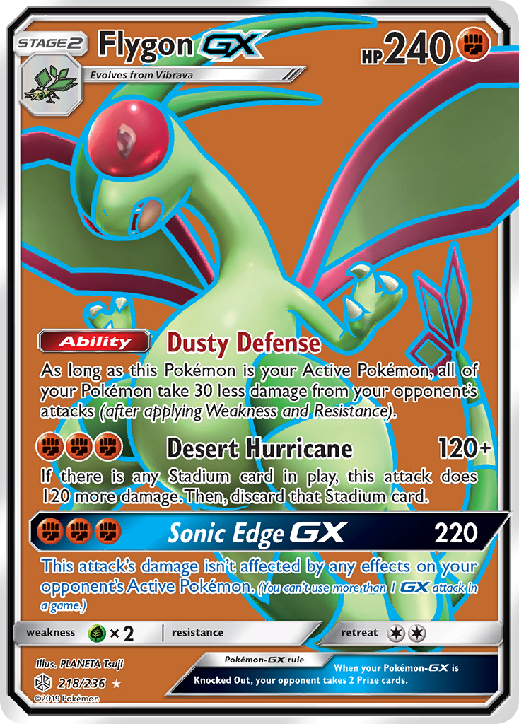 Flygon GX (218/236) [Sun & Moon: Cosmic Eclipse] | Fandemonia Ltd