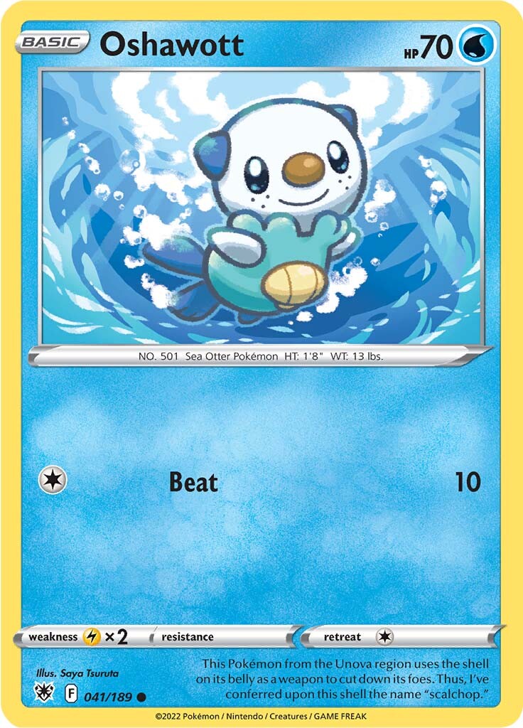 Oshawott (041/189) [Sword & Shield: Astral Radiance] | Fandemonia Ltd