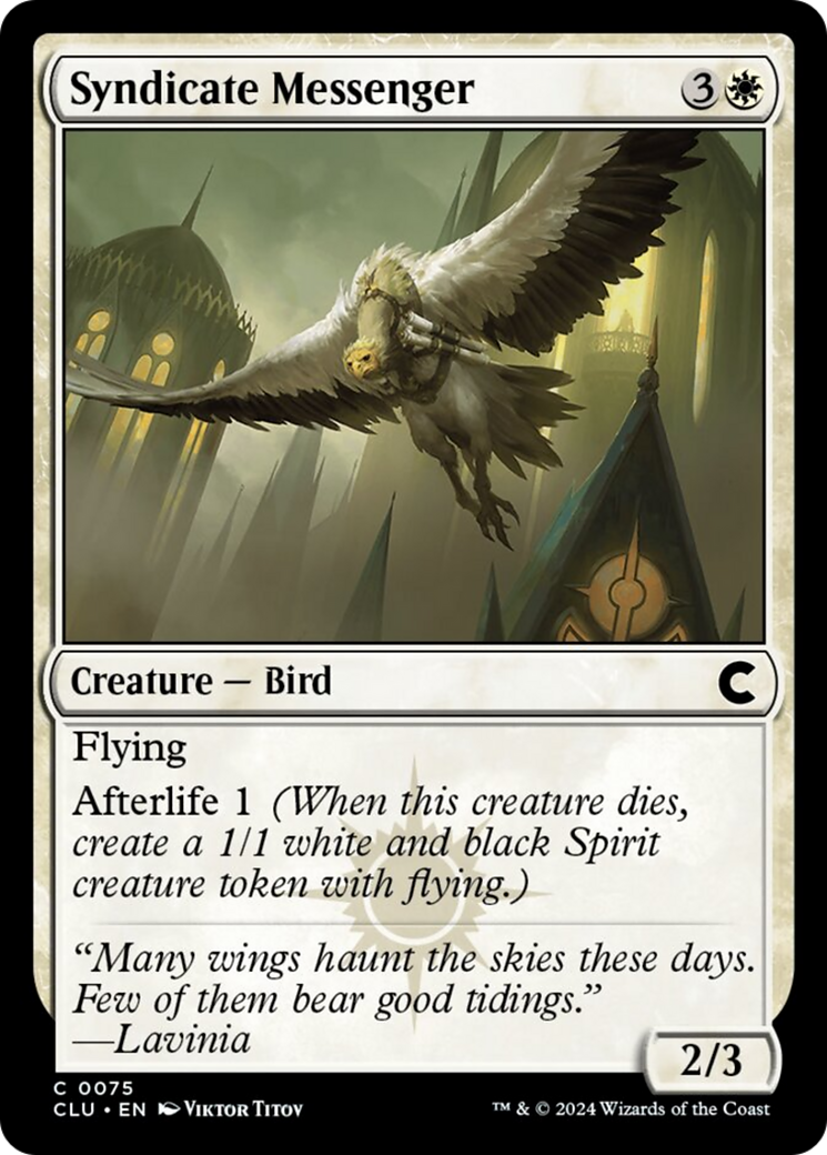 Syndicate Messenger [Ravnica: Clue Edition] | Fandemonia Ltd