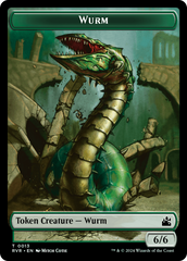 Saproling // Wurm Double-Sided Token [Ravnica Remastered Tokens] | Fandemonia Ltd