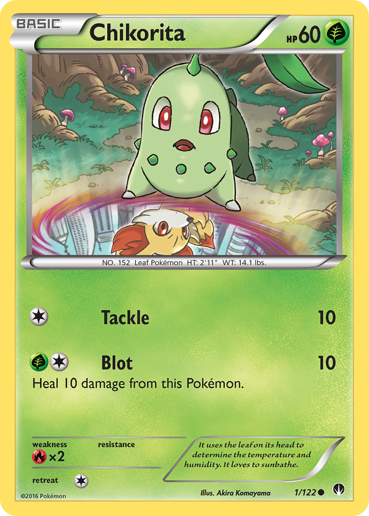 Chikorita (1/122) [XY: BREAKpoint] | Fandemonia Ltd