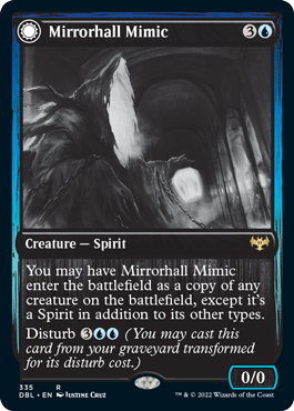 Mirrorhall Mimic // Ghastly Mimicry [Innistrad: Double Feature] | Fandemonia Ltd