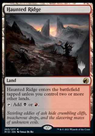 Haunted Ridge (Promo Pack) [Innistrad: Midnight Hunt Promos] | Fandemonia Ltd