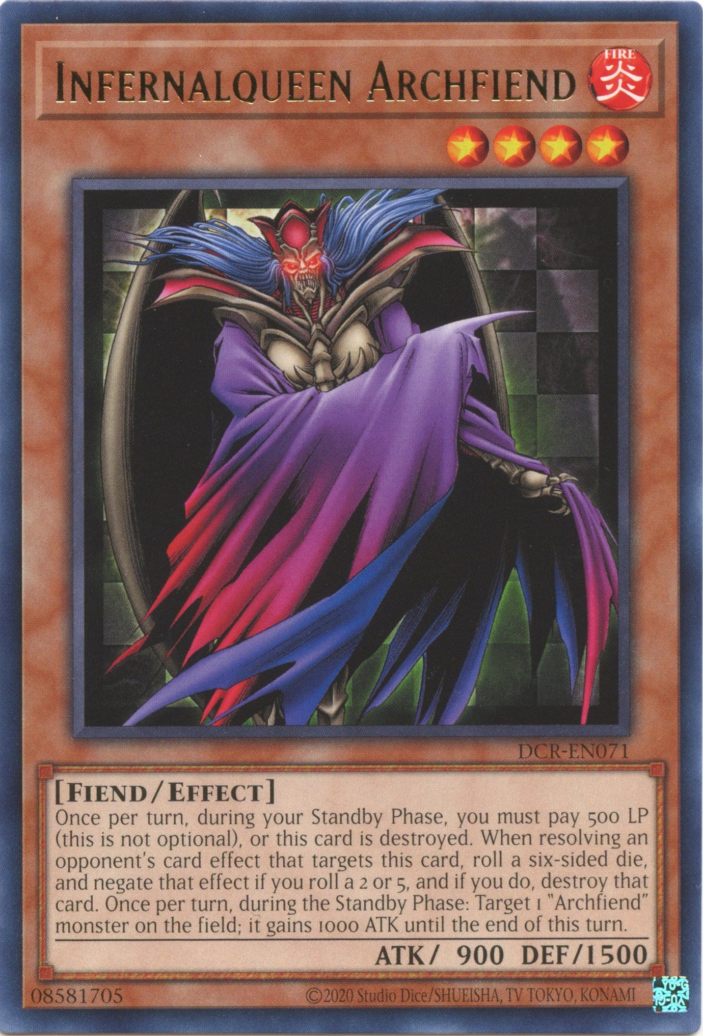 Infernalqueen Archfiend (25th Anniversary) [DCR-EN071] Rare | Fandemonia Ltd