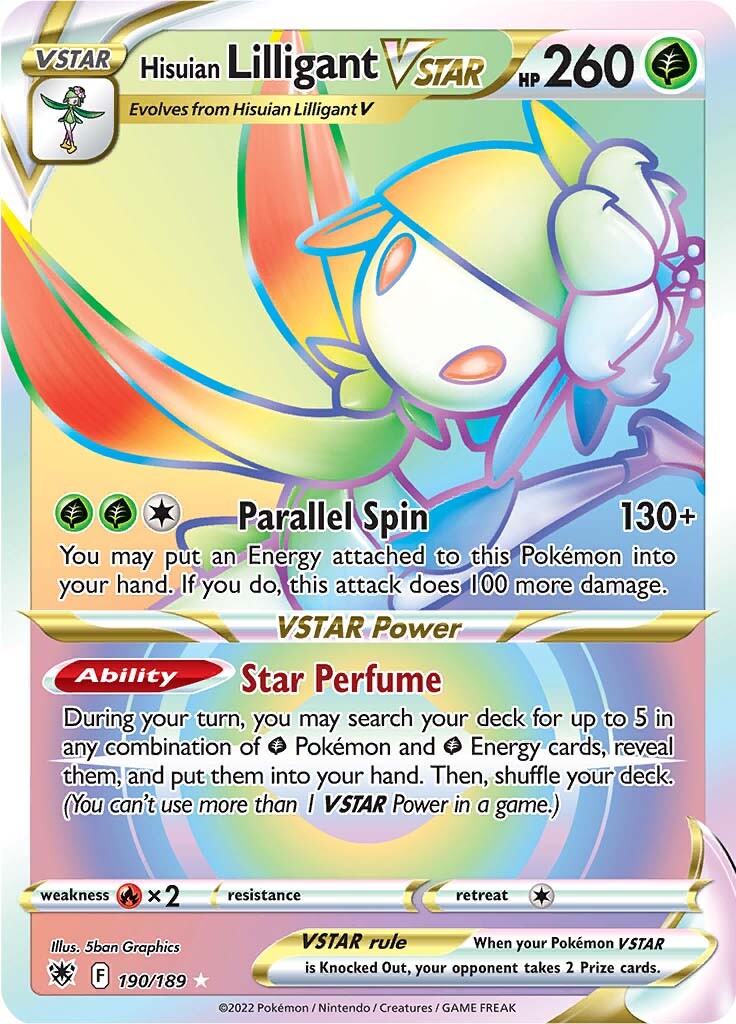 Hisuian Lilligant VSTAR (190/189) [Sword & Shield: Astral Radiance] | Fandemonia Ltd