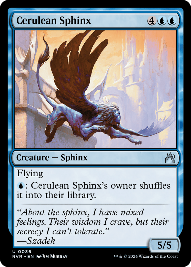 Cerulean Sphinx [Ravnica Remastered] | Fandemonia Ltd