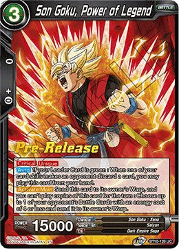 Son Goku, Power of Legend (BT10-128) [Rise of the Unison Warrior Prerelease Promos] | Fandemonia Ltd