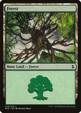 Forest (273) [Battle for Zendikar] | Fandemonia Ltd
