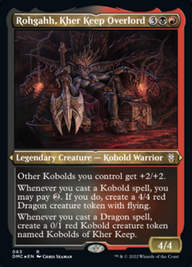 Rohgahh, Kher Keep Overlord (Foil Etched) [Dominaria United Commander] | Fandemonia Ltd