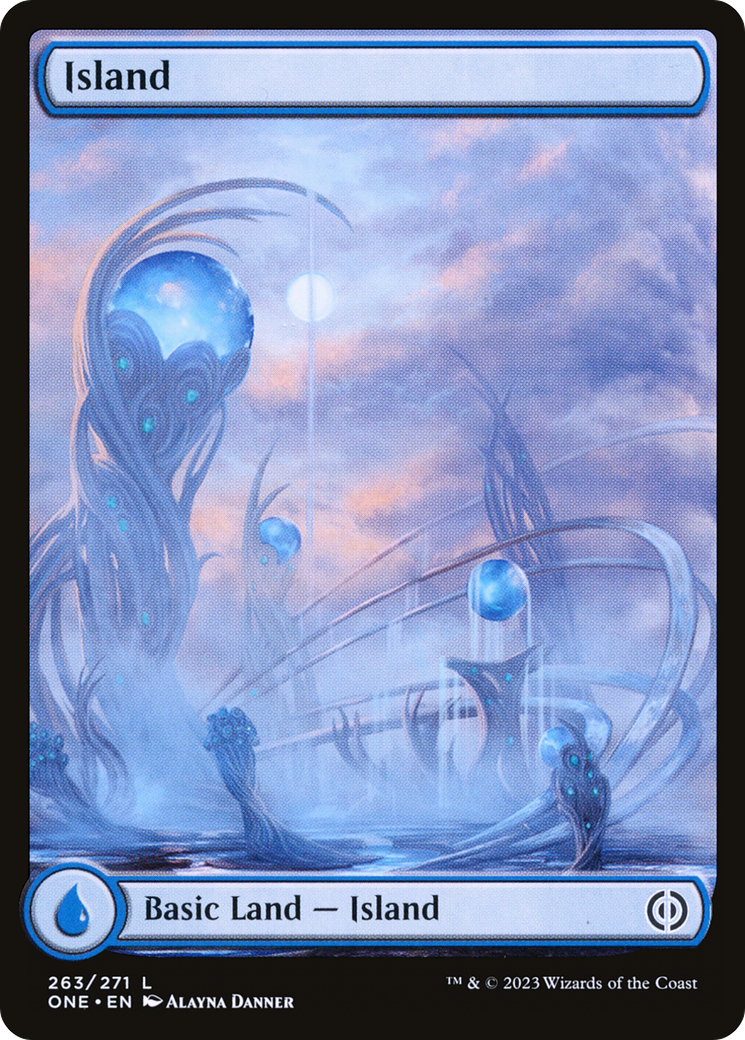 Island (263) (Full-Art) [Phyrexia: All Will Be One] | Fandemonia Ltd