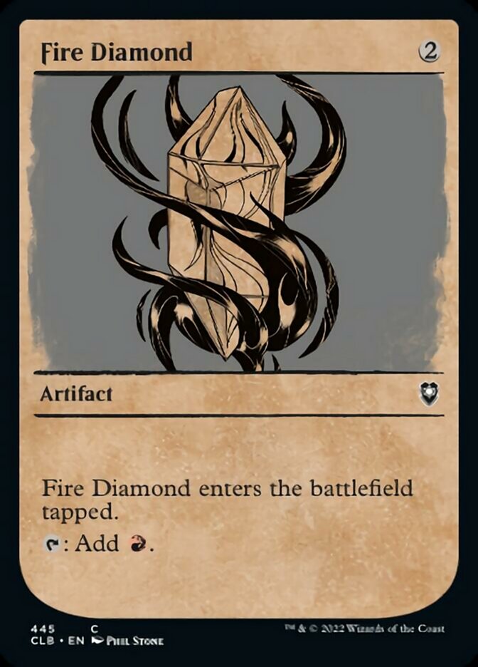 Fire Diamond (Showcase) [Commander Legends: Battle for Baldur's Gate] | Fandemonia Ltd