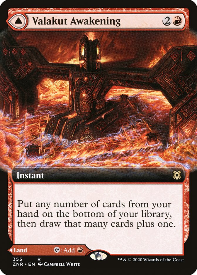 Valakut Awakening // Valakut Stoneforge (Borderless) [Zendikar Rising] | Fandemonia Ltd