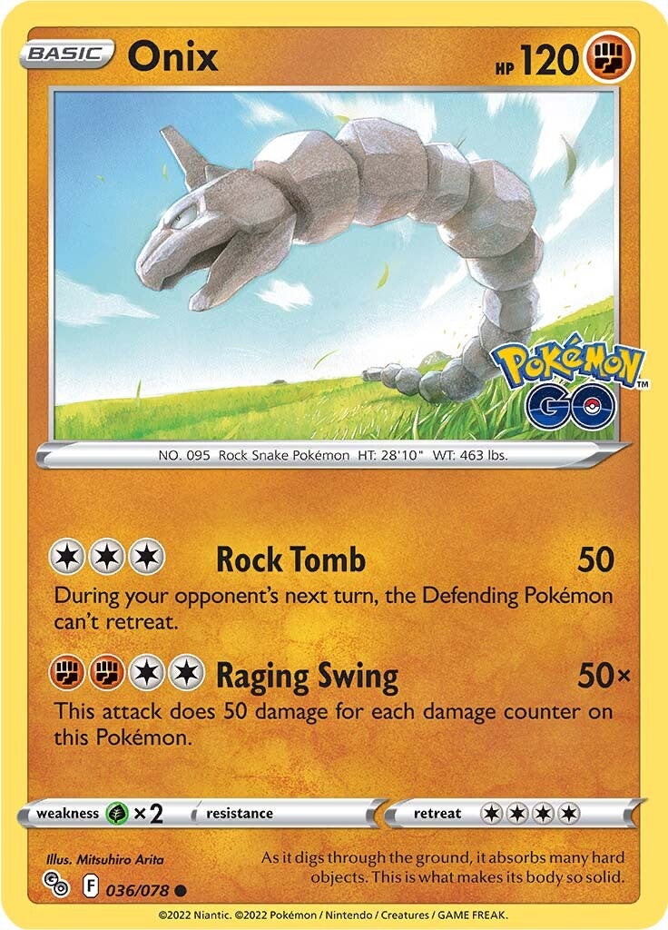 Onix (036/078) [Pokémon GO] | Fandemonia Ltd