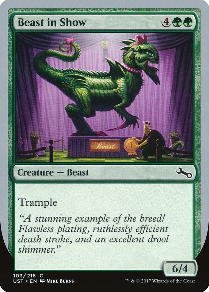 Beast in Show ("A stunning example...") [Unstable] | Fandemonia Ltd