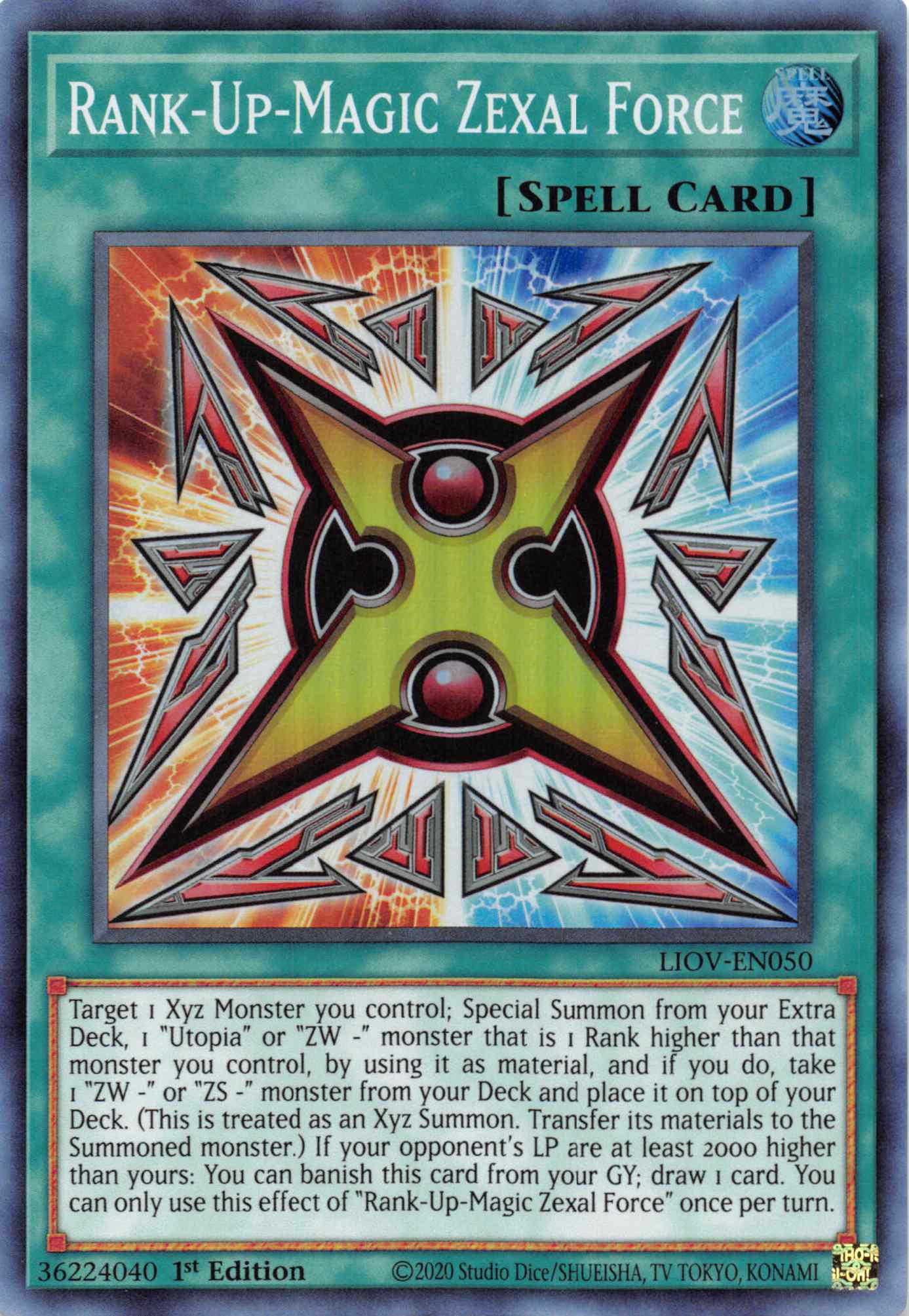Rank-Up-Magic Zexal Force [LIOV-EN050] Super Rare | Fandemonia Ltd