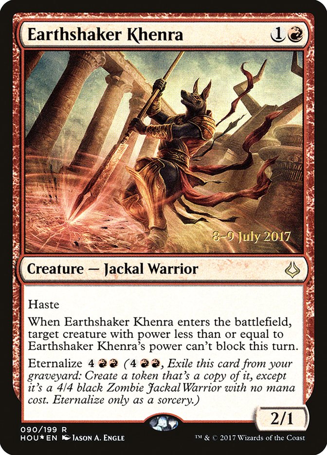 Earthshaker Khenra  [Hour of Devastation Prerelease Promos] | Fandemonia Ltd