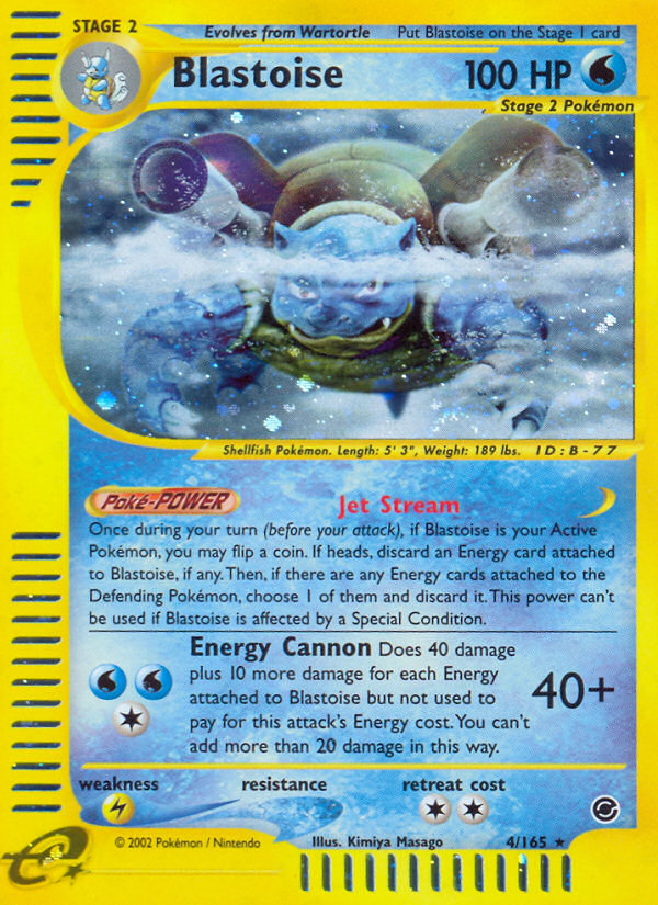 Blastoise (4/165) [Expedition: Base Set] | Fandemonia Ltd