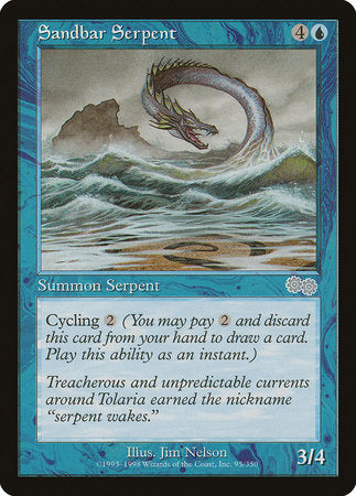 Sandbar Serpent [Urza's Saga] | Fandemonia Ltd