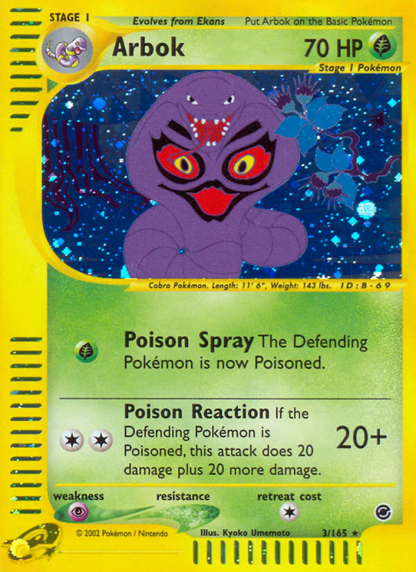 Arbok (3/165) [Expedition: Base Set] | Fandemonia Ltd