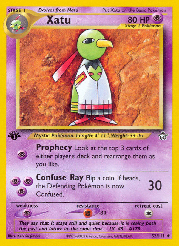Xatu (52/111) [Neo Genesis 1st Edition] | Fandemonia Ltd
