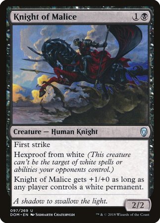 Knight of Malice [Dominaria] | Fandemonia Ltd