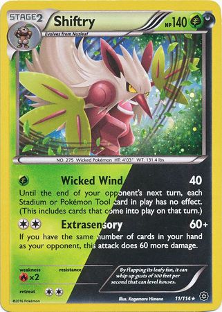 Shiftry (11/114) (Cosmos Holo) [XY: Steam Siege] | Fandemonia Ltd