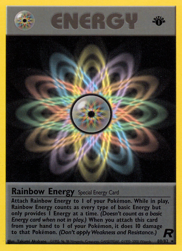 Rainbow Energy (80/82) [Team Rocket 1st Edition] | Fandemonia Ltd
