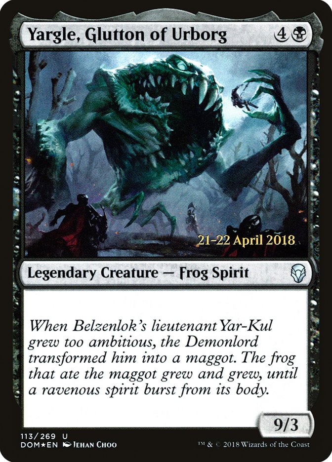 Yargle, Glutton of Urborg  [Dominaria Prerelease Promos] | Fandemonia Ltd