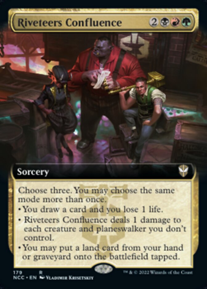 Riveteers Confluence (Extended Art) [Streets of New Capenna Commander] | Fandemonia Ltd