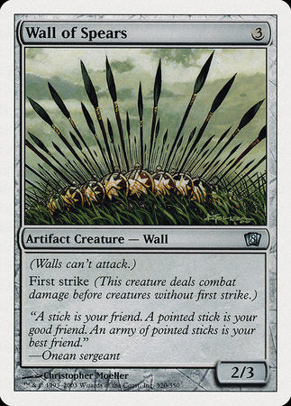 Wall of Spears [Eighth Edition] | Fandemonia Ltd