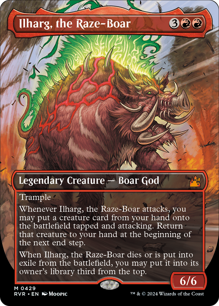 Ilharg, the Raze-Boar (Anime Borderless) [Ravnica Remastered] | Fandemonia Ltd