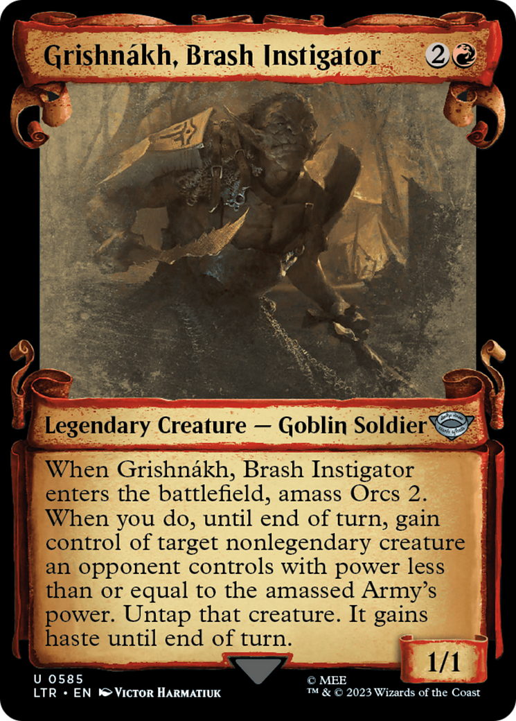 Grishnakh, Brash Instigator [The Lord of the Rings: Tales of Middle-Earth Showcase Scrolls] | Fandemonia Ltd