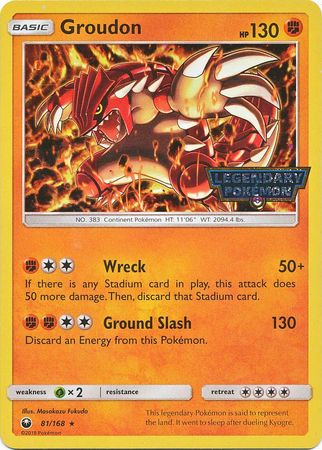 Groudon (81/168) (Cosmos Holo Gamestop Promo) [Sun & Moon: Celestial Storm] | Fandemonia Ltd