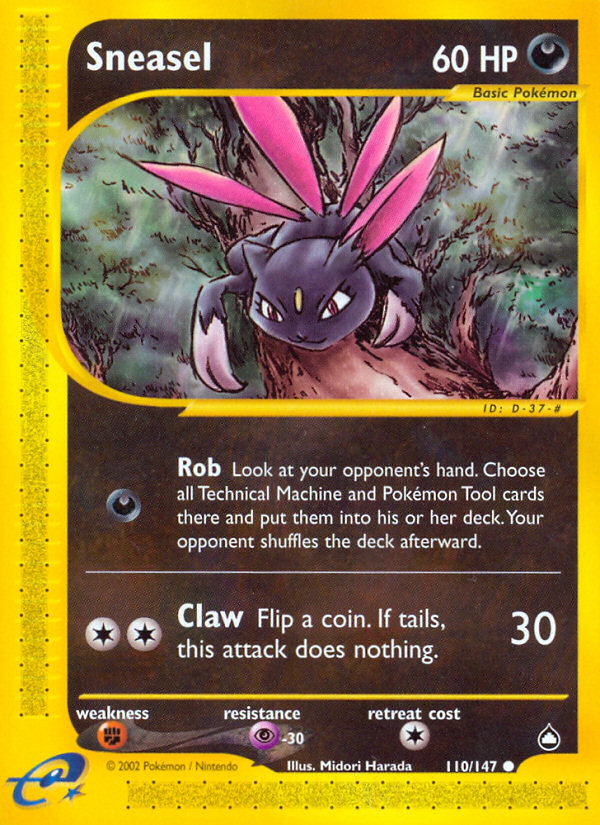 Sneasel (110/147) [Aquapolis] | Fandemonia Ltd