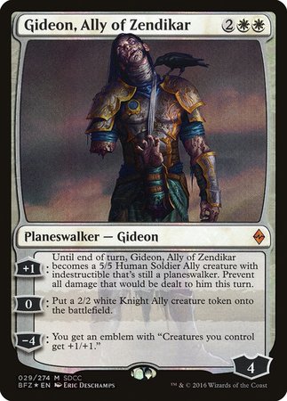 Gideon, Ally of Zendikar SDCC 2016 EXCLUSIVE [San Diego Comic-Con 2016] | Fandemonia Ltd