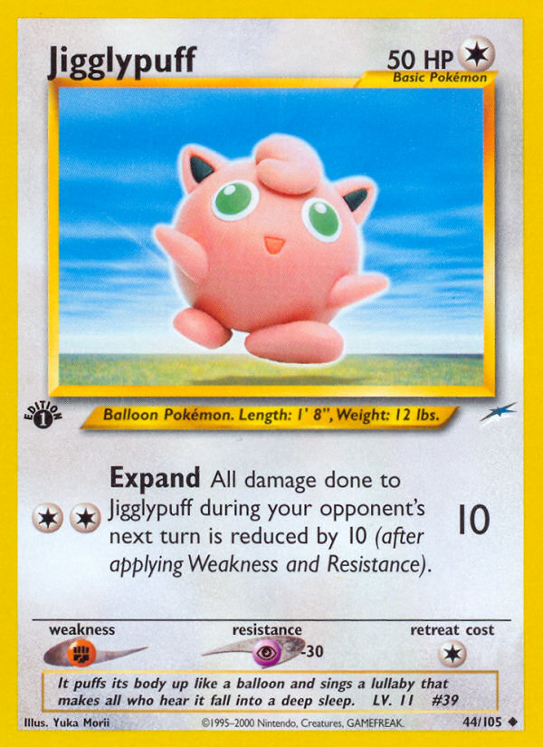 Jigglypuff (44/105) [Neo Destiny 1st Edition] | Fandemonia Ltd