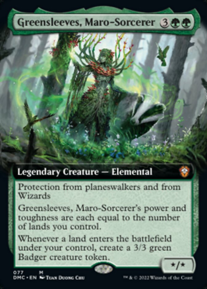 Greensleeves, Maro-Sorcerer (Extended Art) [Dominaria United Commander] | Fandemonia Ltd