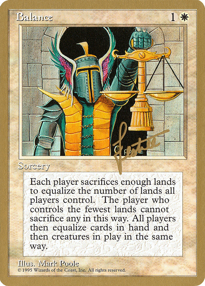 Balance (Bertrand Lestree) [Pro Tour Collector Set] | Fandemonia Ltd