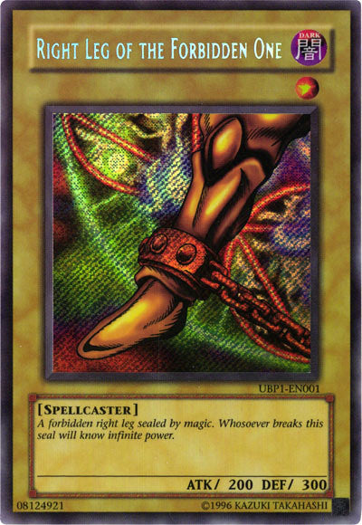 Right Leg of the Forbidden One [UBP1-EN001] Secret Rare | Fandemonia Ltd