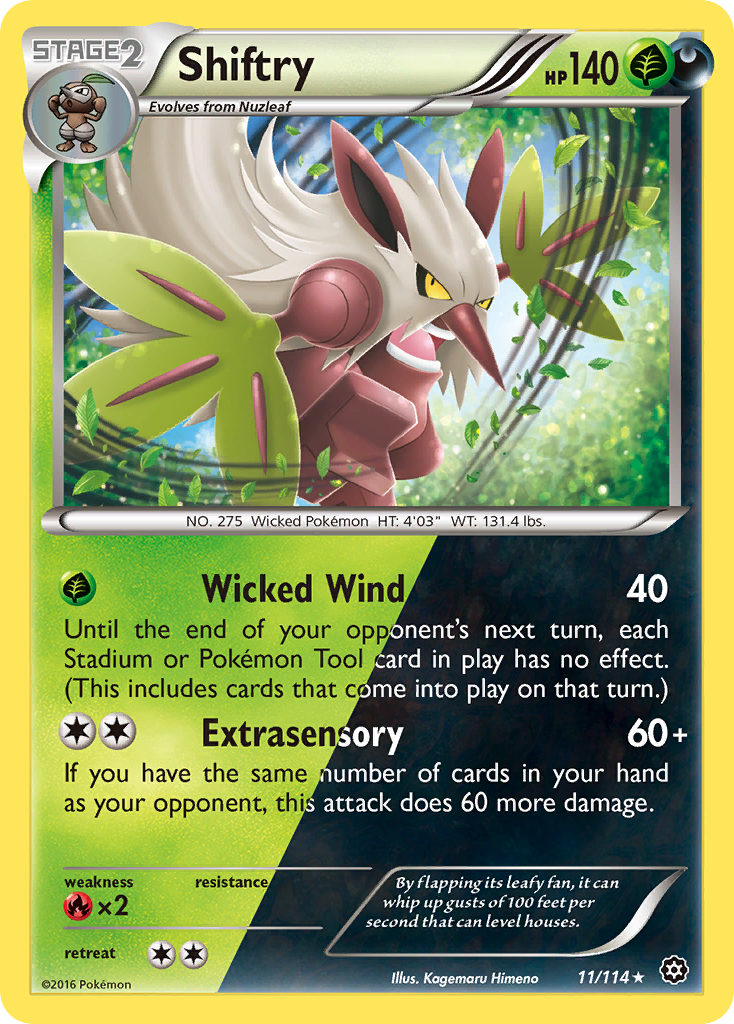 Shiftry (11/114) [XY: Steam Siege] | Fandemonia Ltd