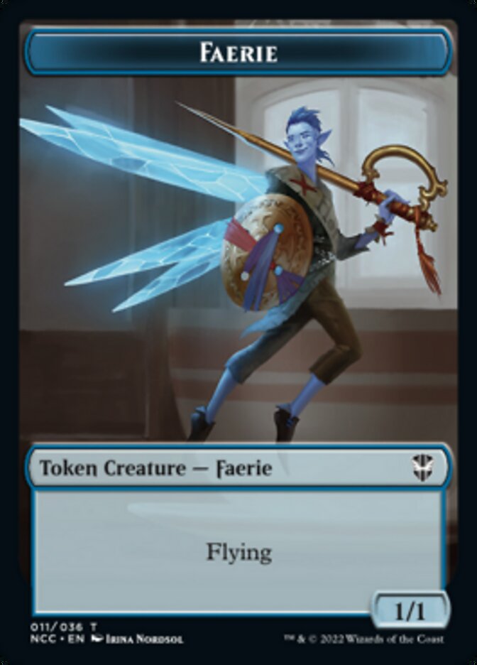 Faerie // Rogue Double-sided Token [Streets of New Capenna Commander Tokens] | Fandemonia Ltd