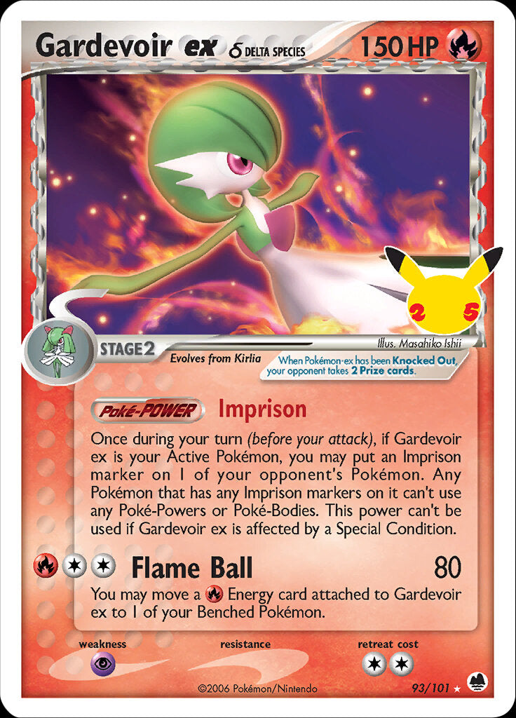 Gardevoir ex (93/101) (Delta Species) [Celebrations: 25th Anniversary - Classic Collection] | Fandemonia Ltd