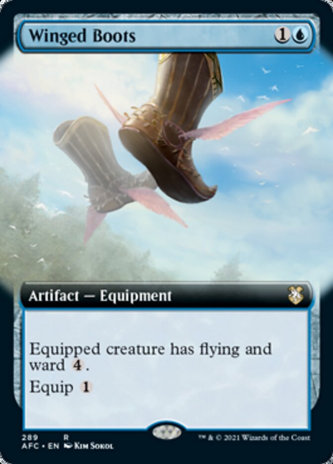 Winged Boots (Extended) [Dungeons & Dragons: Adventures in the Forgotten Realms Commander] | Fandemonia Ltd