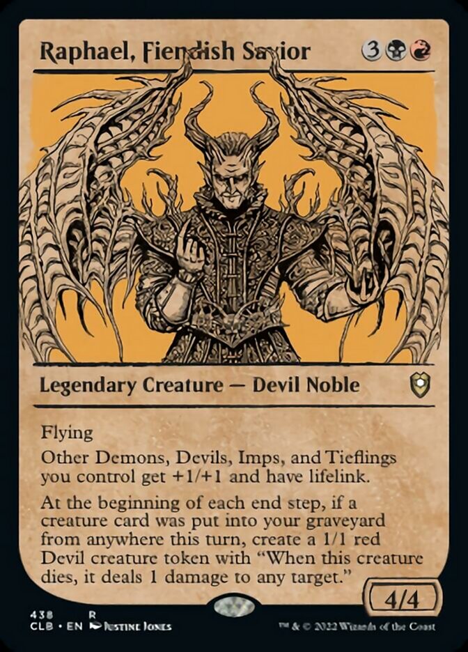 Raphael, Fiendish Savior (Showcase) [Commander Legends: Battle for Baldur's Gate] | Fandemonia Ltd