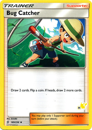 Bug Catcher (189/236) (Pikachu Stamp #51) [Battle Academy 2020] | Fandemonia Ltd