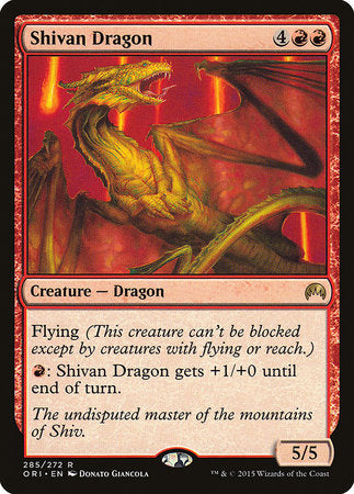 Shivan Dragon [Magic Origins] | Fandemonia Ltd