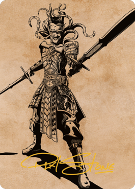 Zevlor, Elturel Exile Art Card (78) (Gold-Stamped Signature) [Commander Legends: Battle for Baldur's Gate Art Series] | Fandemonia Ltd