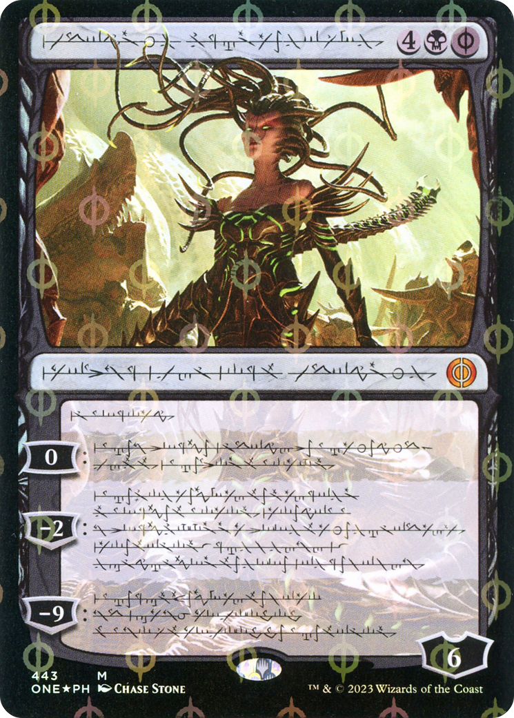 Vraska, Betrayal's Sting (Phyrexian Step-and-Compleat Foil) [Phyrexia: All Will Be One] | Fandemonia Ltd