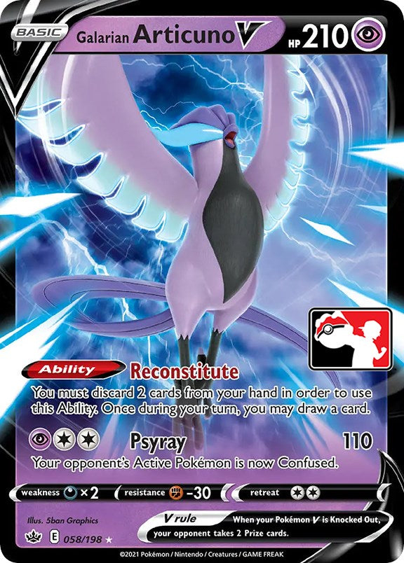 Galarian Articuno V (058/198) [Prize Pack Series One] | Fandemonia Ltd