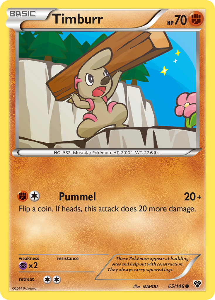 Timburr (65/146) [XY: Base Set] | Fandemonia Ltd